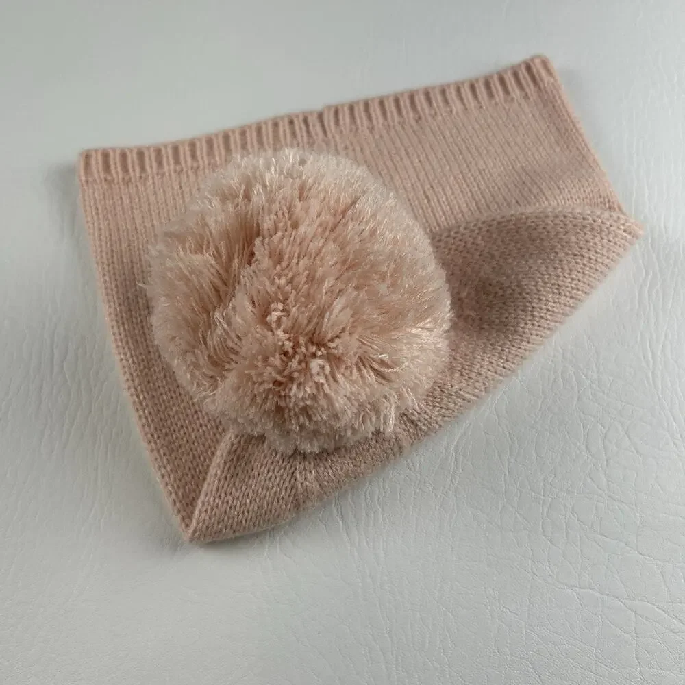 Kate Spade New York Women’s Pink Pom Pom Beanie Logo Knit Hat NWT